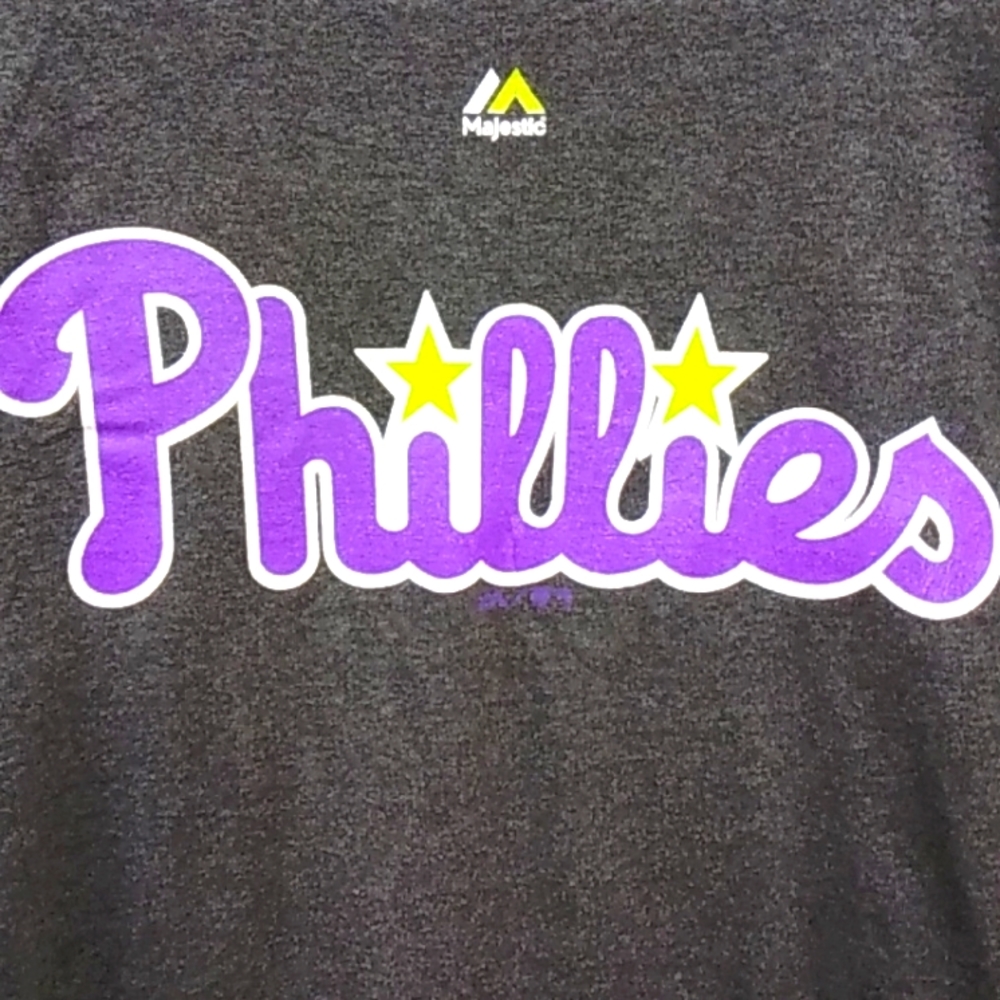 Majestic Philadelphia Phillies T-shirt 4892w - Picture 3 of 4